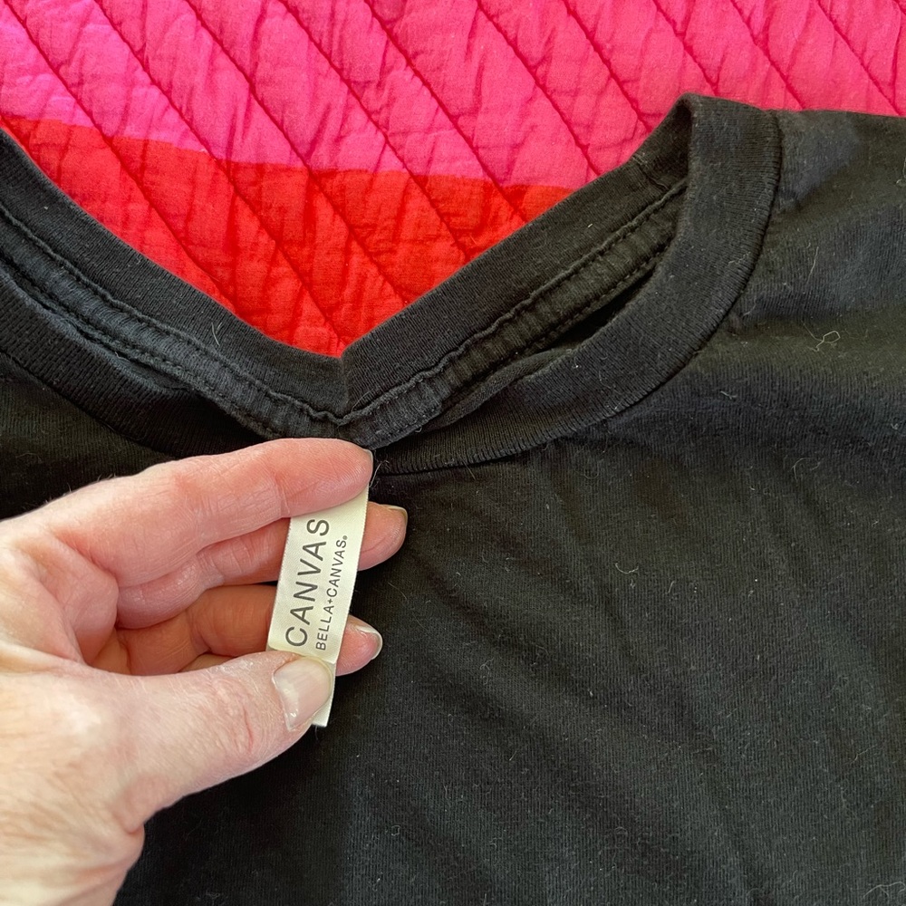 Bella Canvas Black Tee with White Climbing Graphic. XL - Picture 3 of 3
